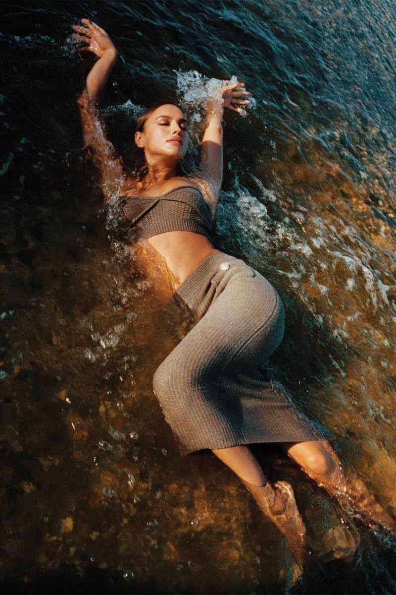 Irina Shayk self-portrait Resort 2022 Collection Campaign Bralette Skirt