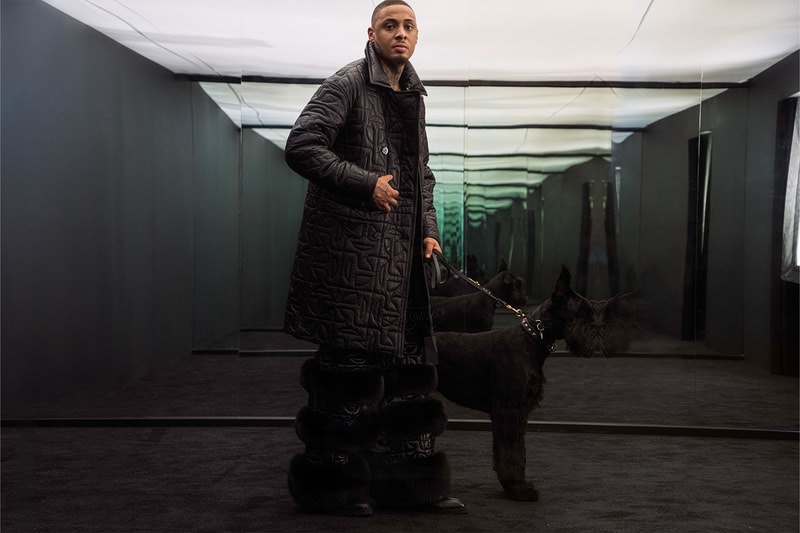 Telfar Moose Knuckles Puffer Down Collaboration Campaign Coat Dog