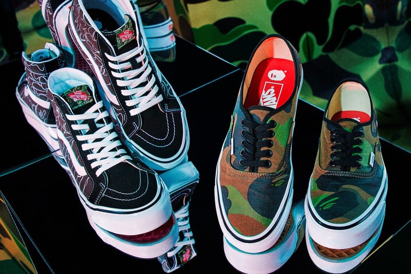 BAPE x Vans Reimagine the Sk8-Hi 38 DX and Authentic 44 DX Sneakers