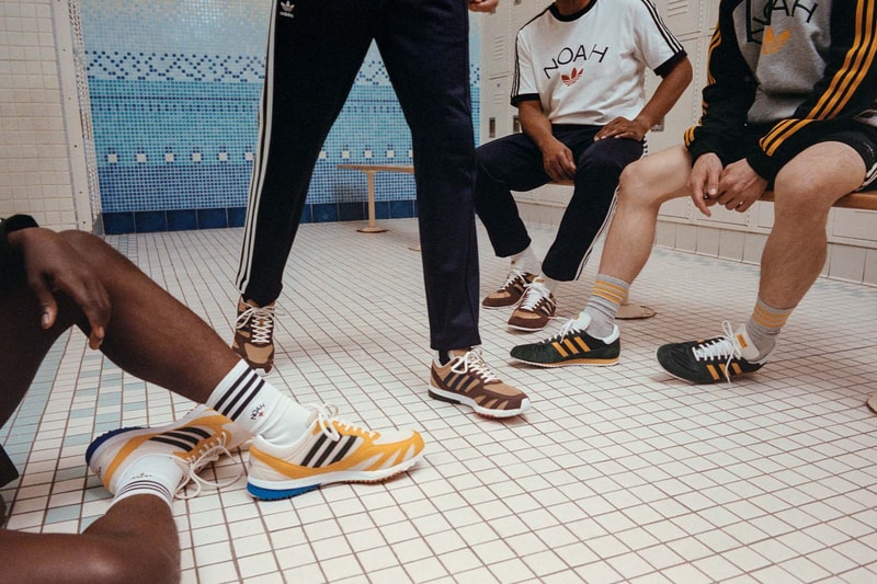 adidas Noah Lab Race Vintage Runner Yellow Green Brown