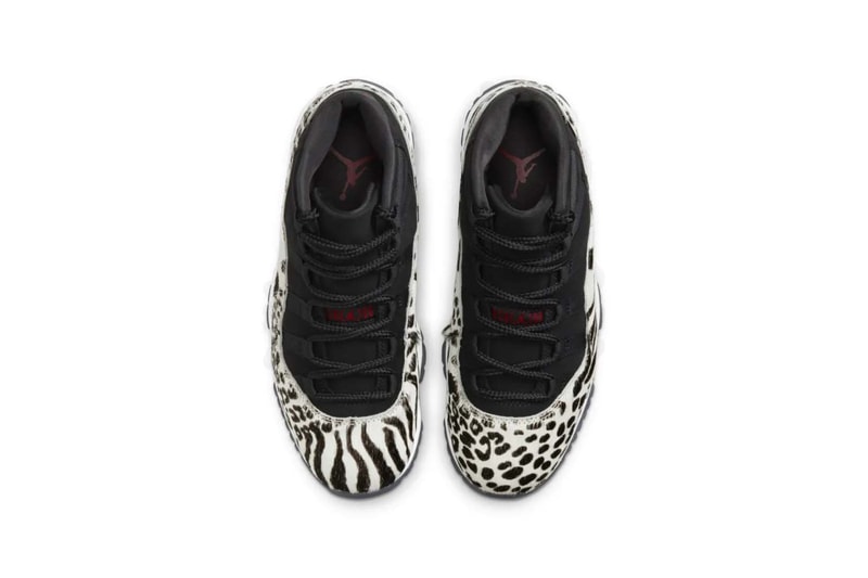 Nike Air Jordan 11 Women Black White Animal Print Black Friday Release Date