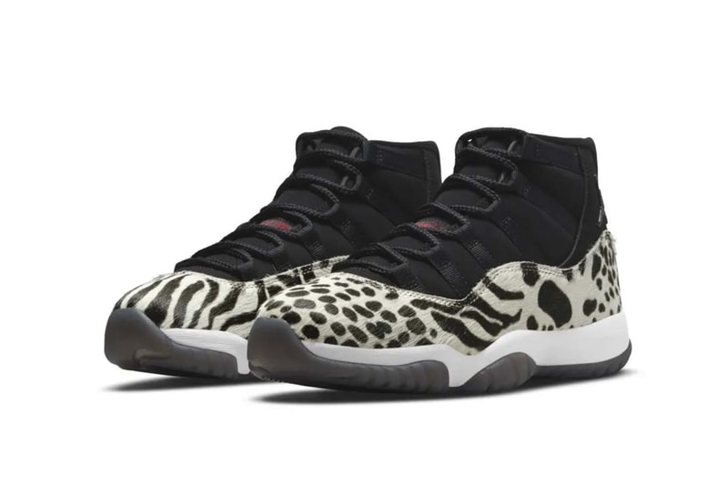 Nike Air Jordan 11 Women Black White Animal Print Black Friday Release Date