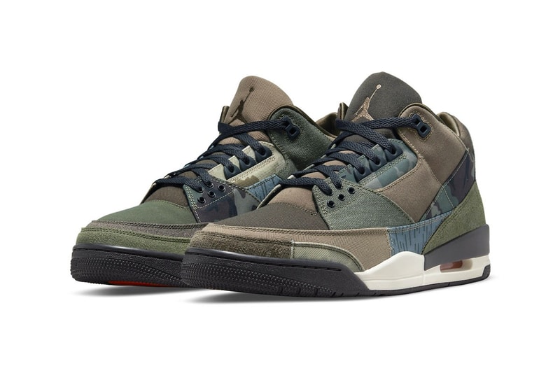 Nike Air Jordan 3 AJ3 Camo Camouflage Patchwork Olive Green Release Date Price