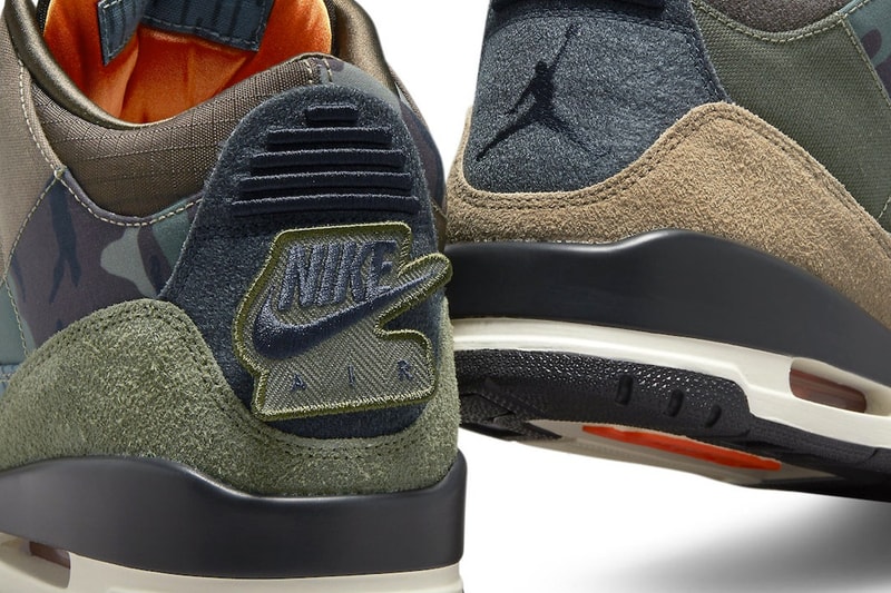 Nike Air Jordan 3 AJ3 Camo Camouflage Patchwork Heel Patches Olive Green Release Date Price