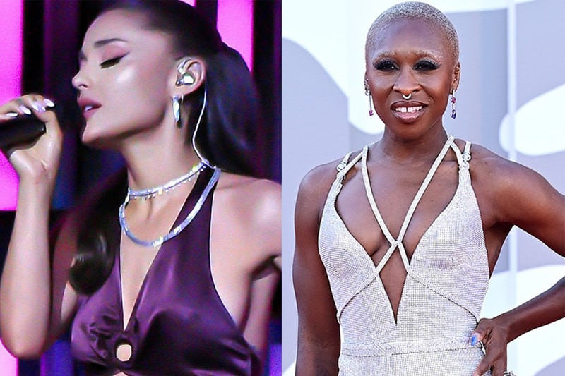 Ariana Grande Cynthia Erivo Cast Wicked Universal Musical Movie