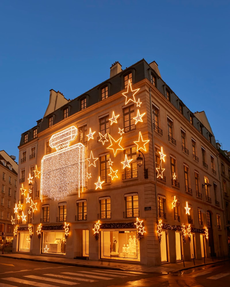chanel 100 anniversary holiday no 5 fragance paris building 19 rue Cambon