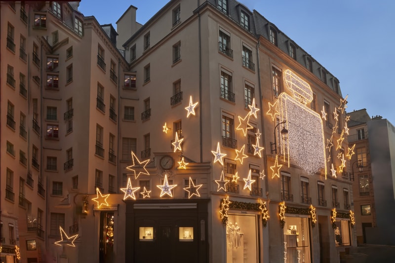 chanel launches chanel number 5 store front installation chanel frgrance