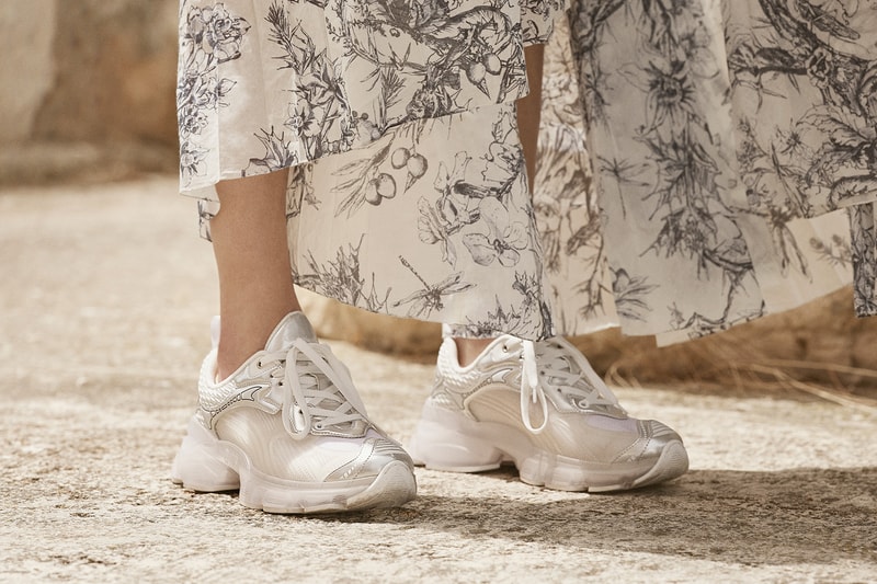 Dior Vibe Sneakers Maria Grazia Chiuri Cruise 2022 Collection Footwear Shoes Kicks Silver