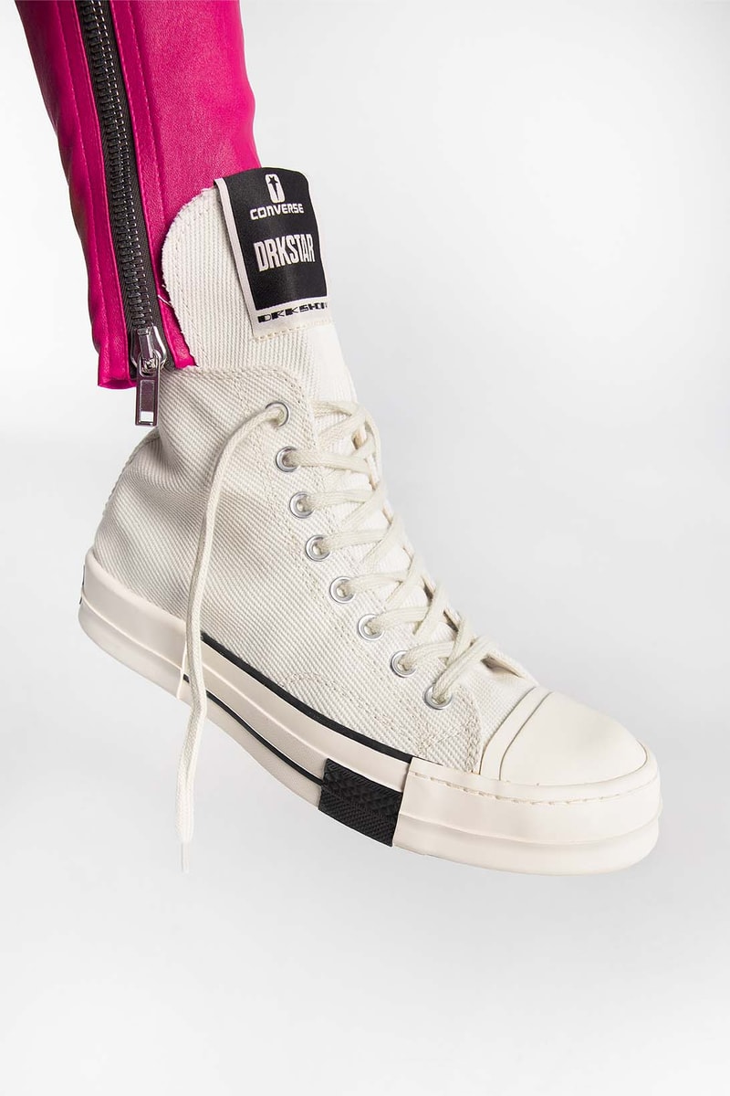 Rick Owens Converse Chuck 70 DRKSHDW DRKSTAR White Hi