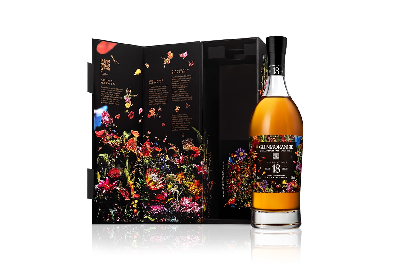 Floral Artist Azuma Makoto Glenmorangie 18 Years Old Single-Malt Whisky Packaging