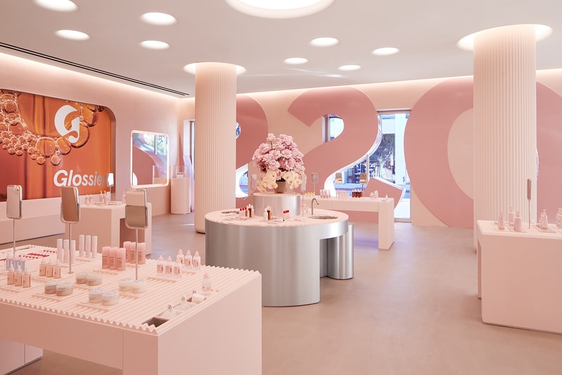 Glossier Los Angeles LA Flagship Store Beauty Makeup Skincare