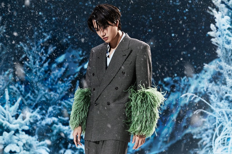 kai gucci aria blazer feather campaign holiday