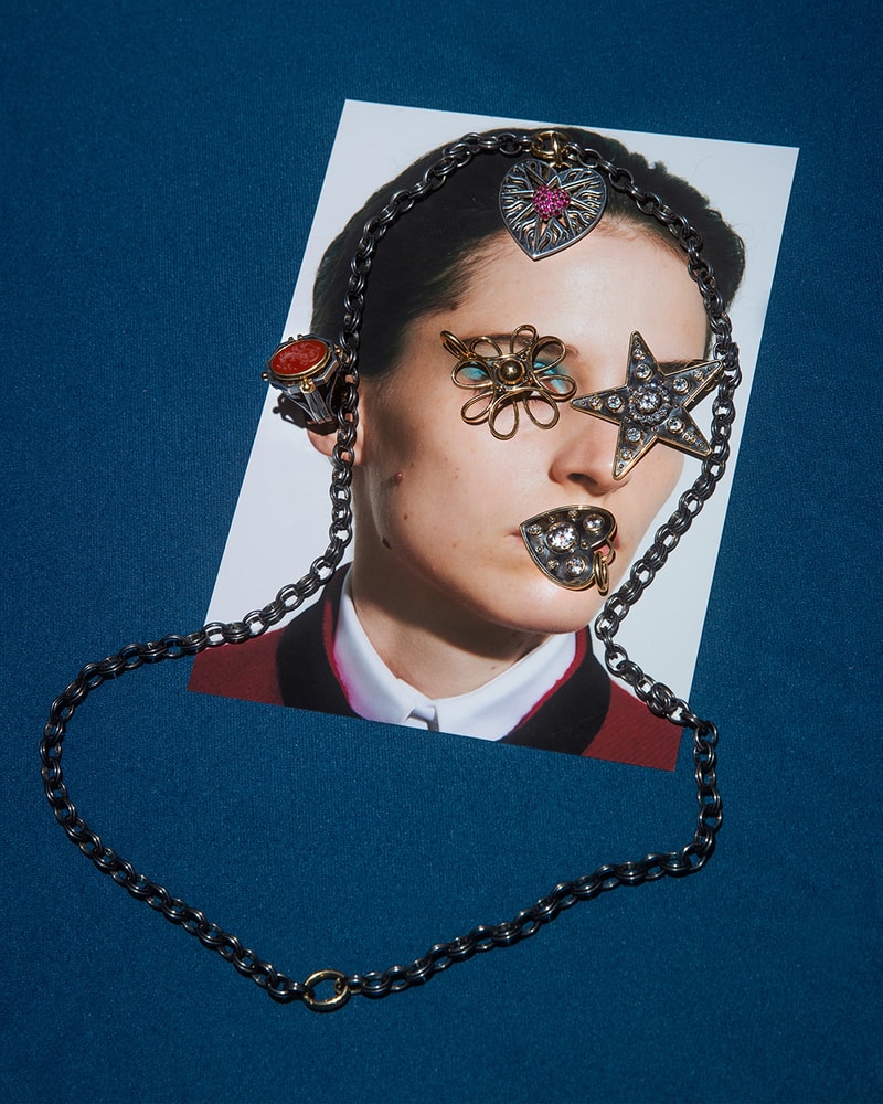 gucci vault alessandro michele Martine Ali Mixy Spike choker Elie Top charms