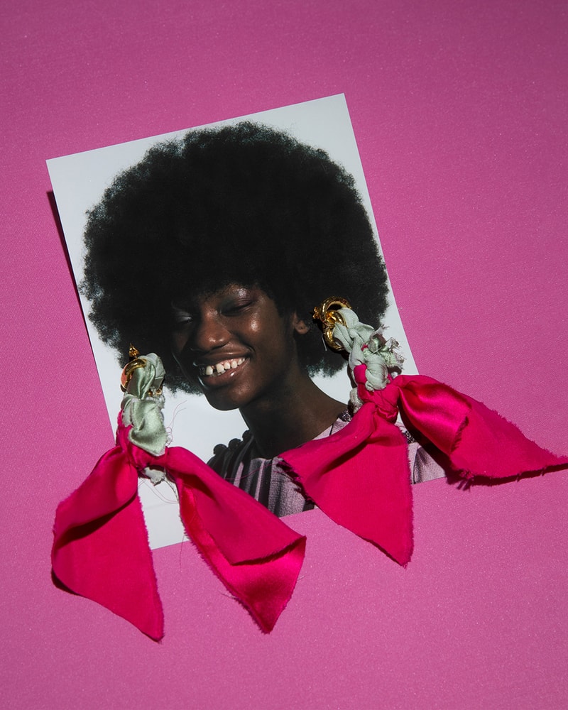 gucci vault alessandro michele Georgia Kemball Exclusive Silk Link earrings