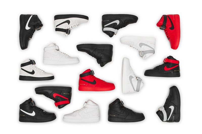 1017 ALYX 9SM Nike Air Force 1 Restock Black White Wolf Grey University Red Price Collaboration Release Date