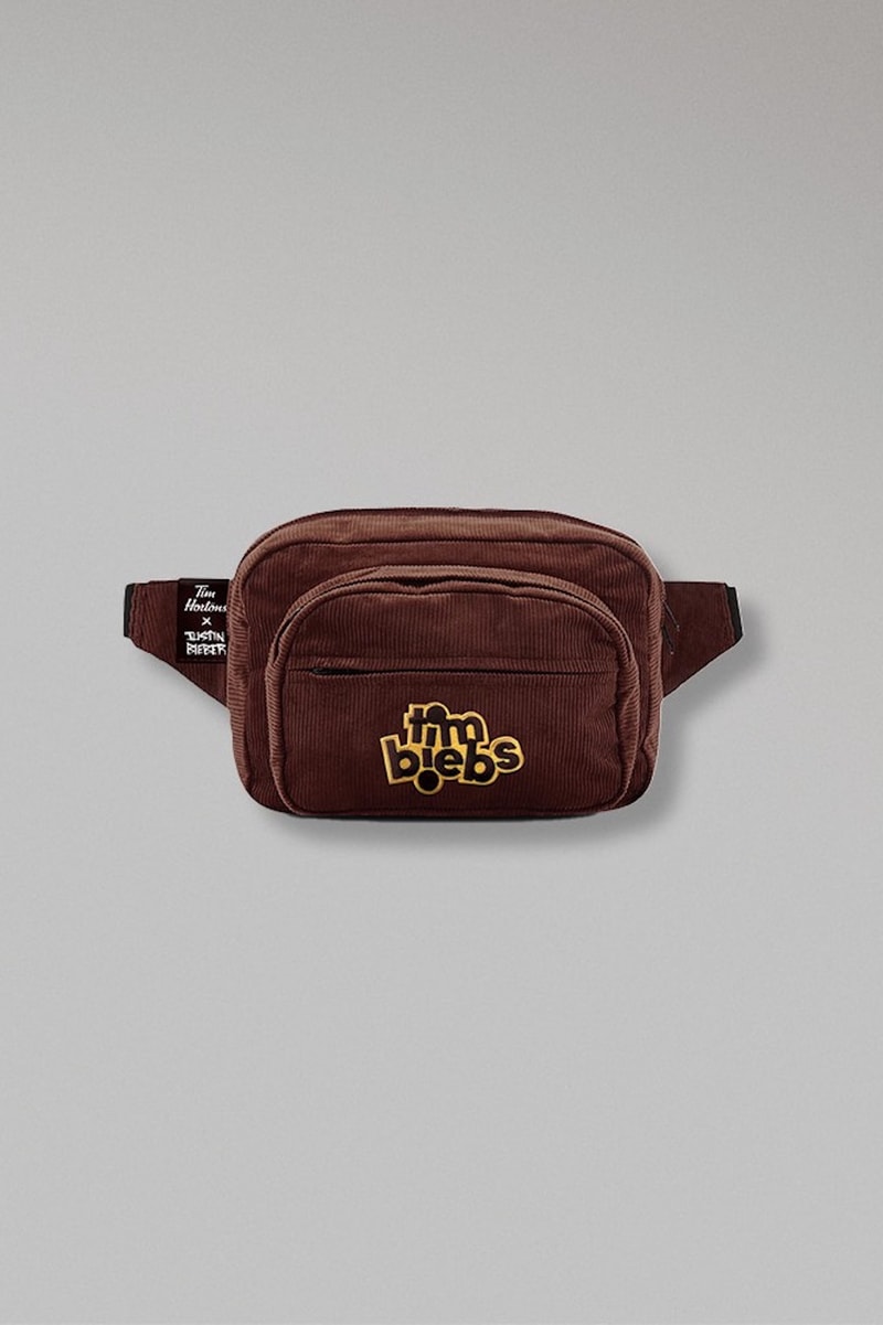 justin bieber tim hortons fanny pack collab