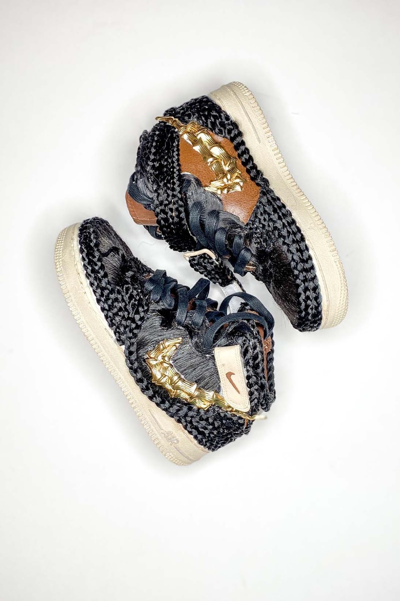 Nike Air Force 1 Mid Custom Hair Force 1 Keia Kodoma