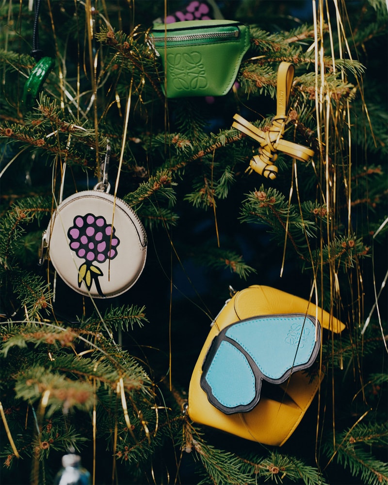 Loewe Holiday 2021 Collection Campaign Christmas Tree Small Leather Accessories