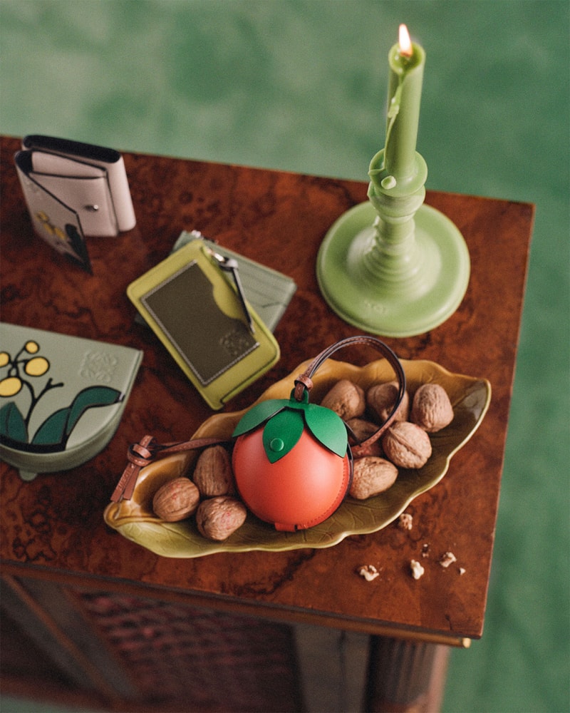 Loewe Holiday 2021 Collection Campaign Candle Leather Accessories Cardholder
