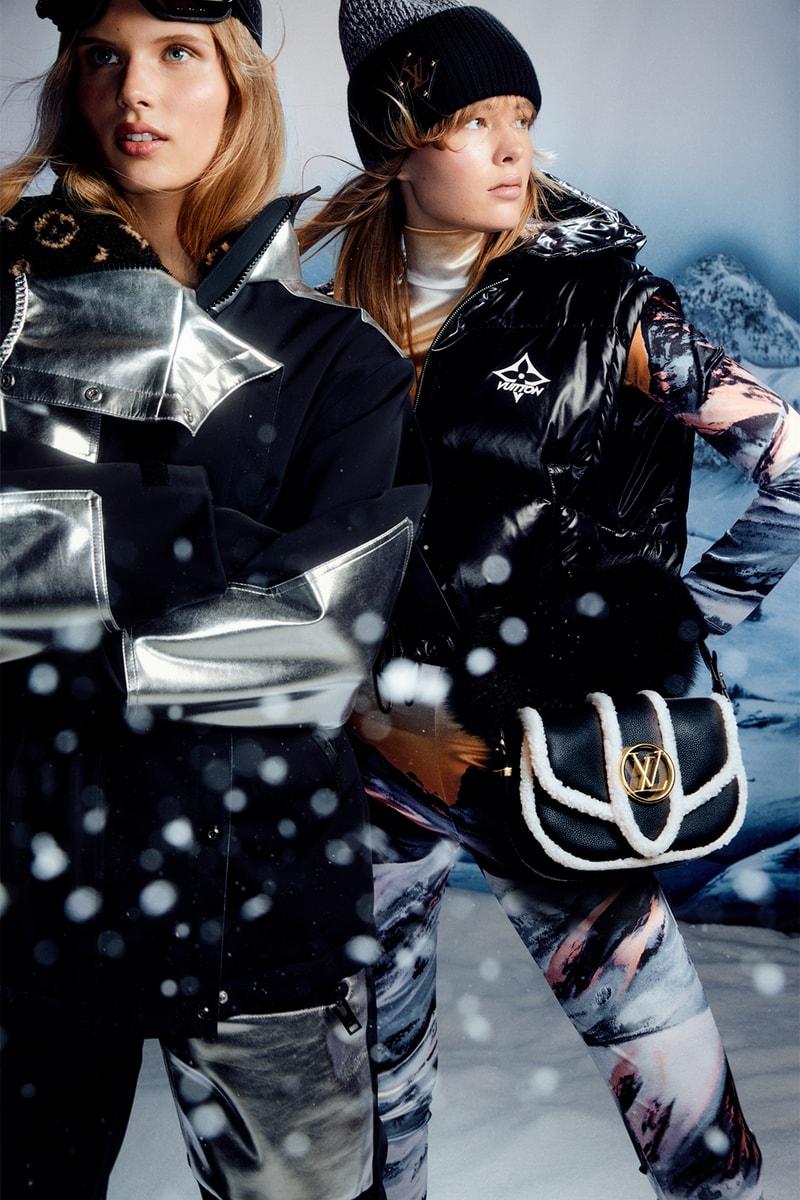 Louis Vuitton Ski Collection Outerwear Puffer Jackets Pants Mask Goggles Beanies