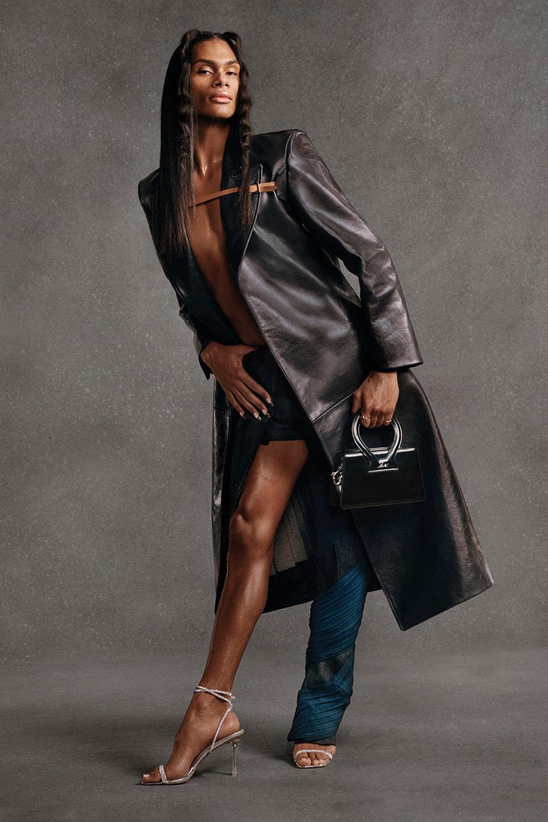 LUAR Spring/Summer 2022 Collection Campaign Black Coat