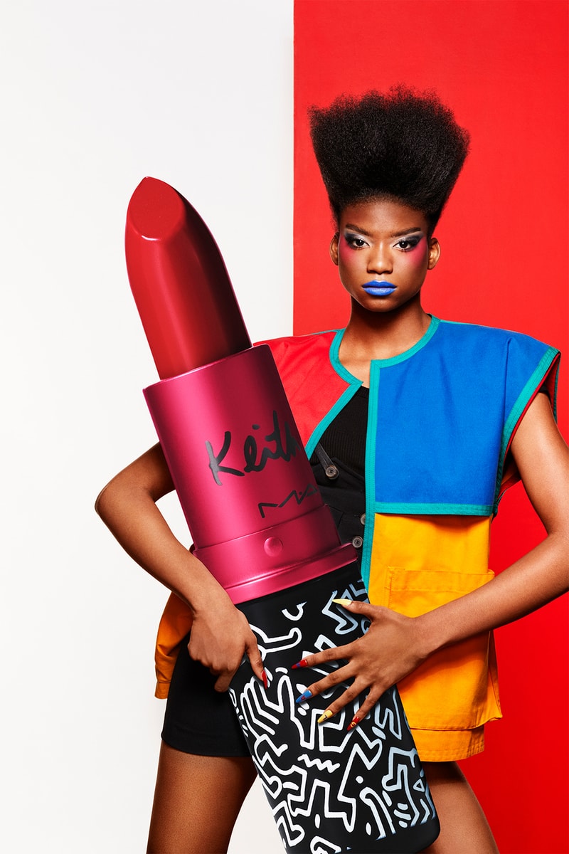 MAC Keith Hering VIVA GLAM Lipsticks Collection Campaign Collaboration Makeup Beauty red