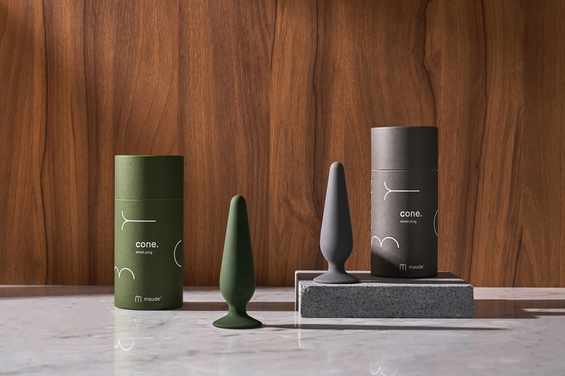 Maude Anal Plug Cone Sex Toy Green Gray