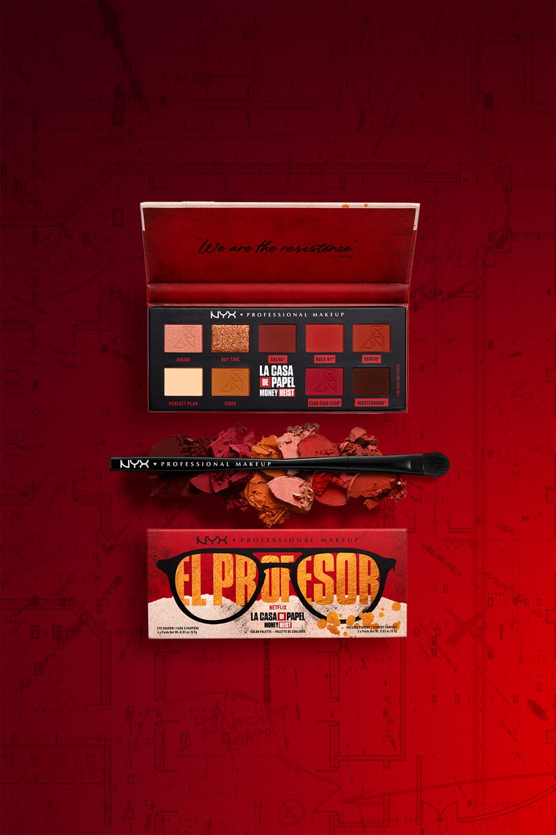 NYX Professional Makeup Money Heist La Casa de Papel Collaboration Collection Eyeshadow palette