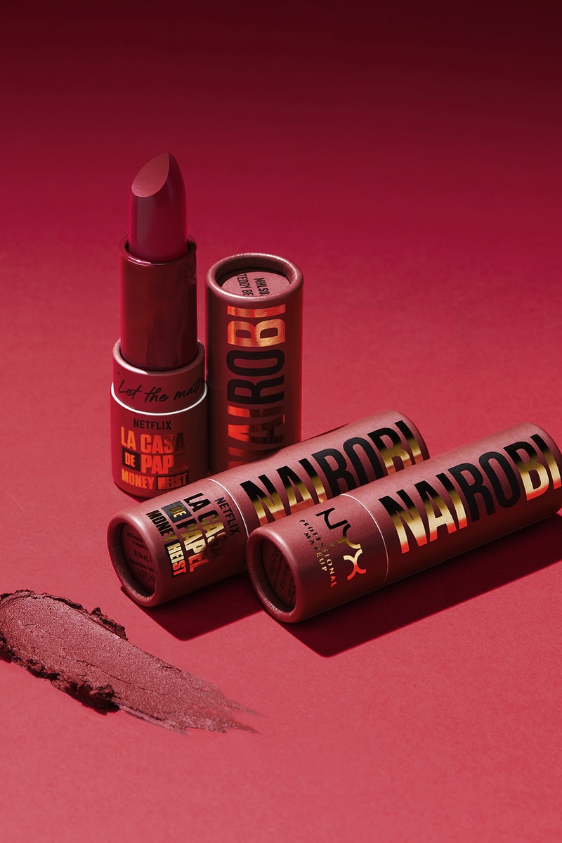 NYX Professional Makeup Money Heist La Casa de Papel Collaboration Collection Lipstick