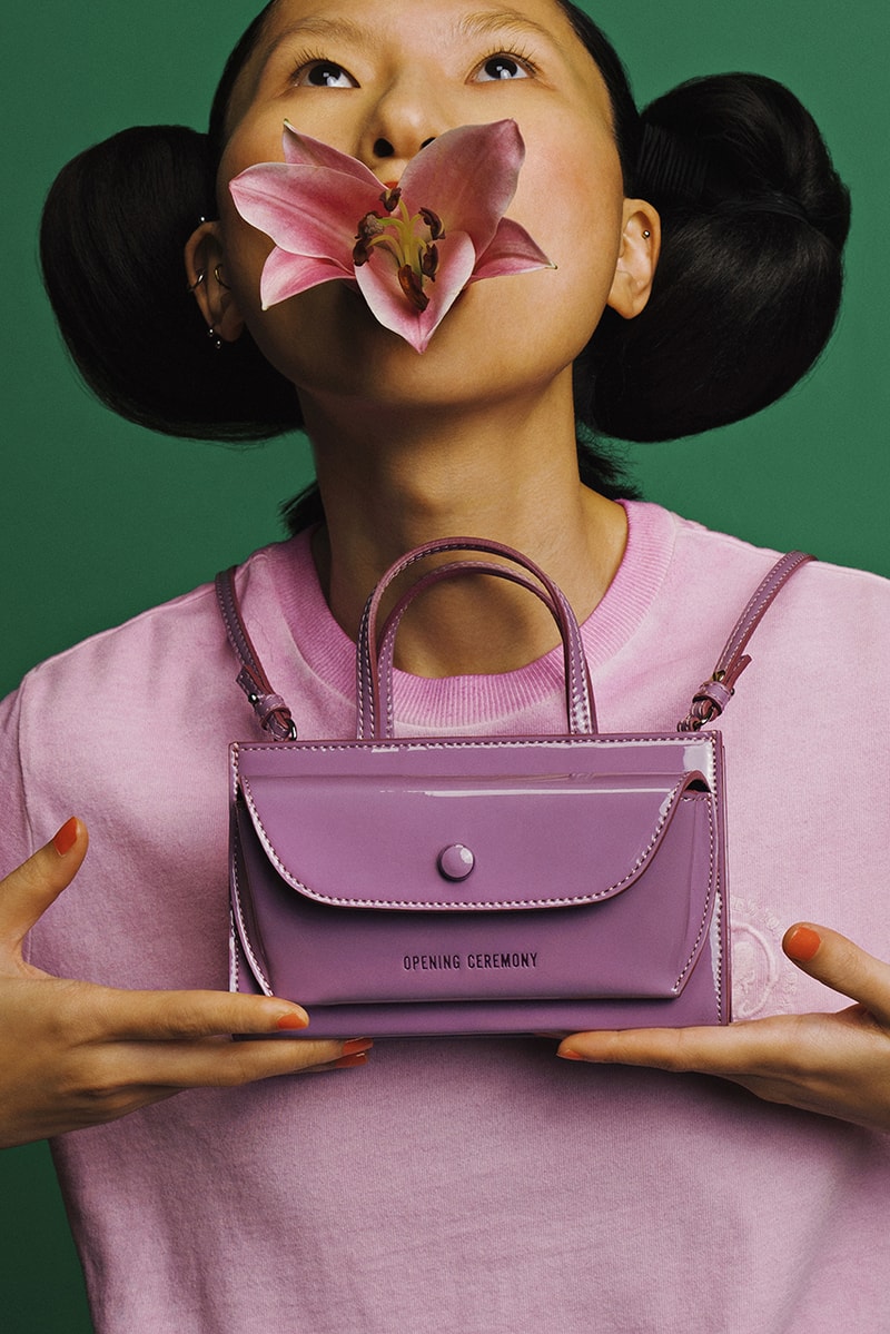 opening ceremony razor clam bag purple purse