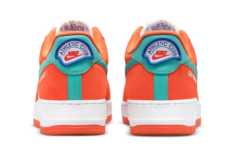 Nike Air Force 1 AF1 Athletic Club Orange White Blue Sneakers Footwear Kicks Shoes