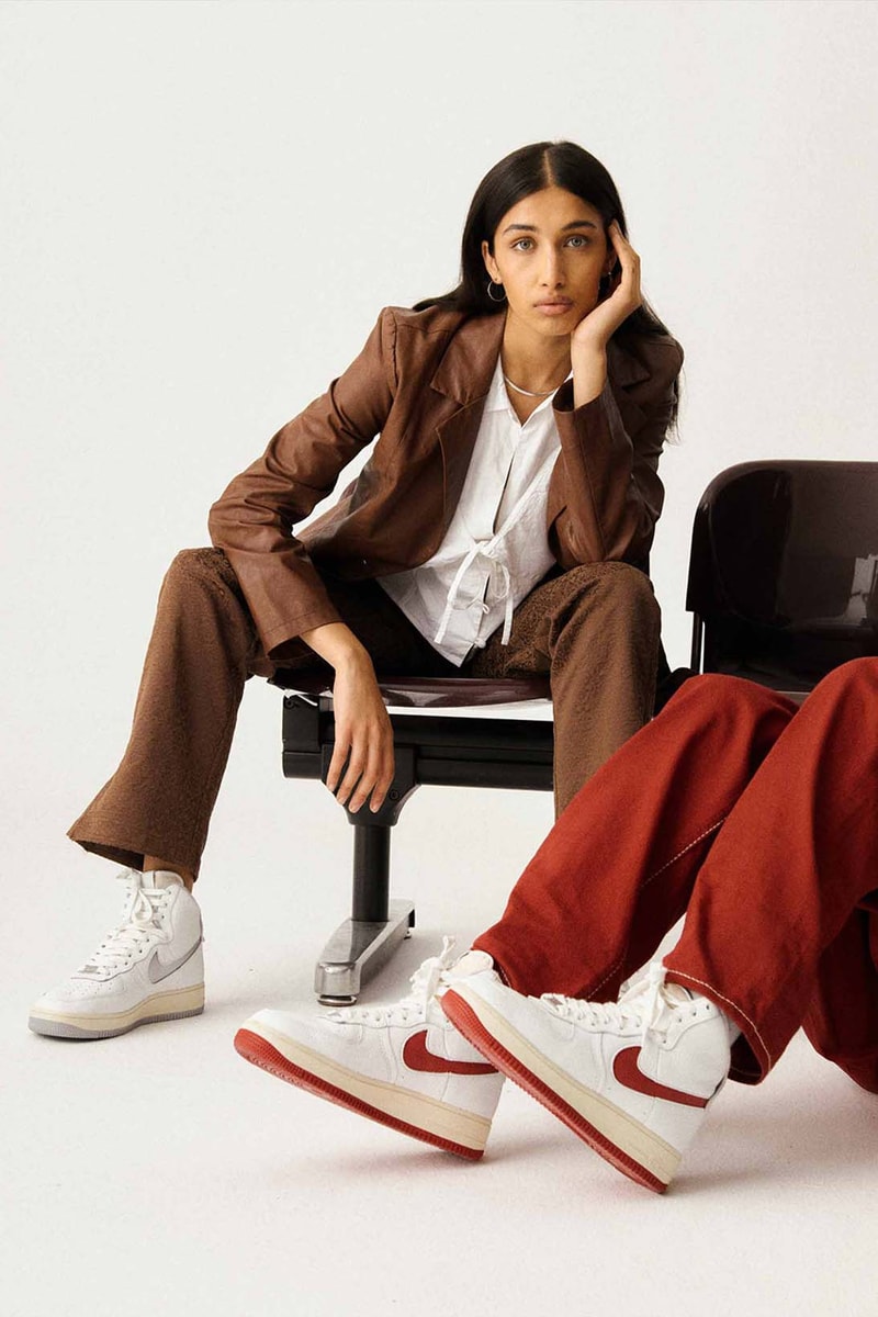 Nike Asphalt Gold Air Force 1 Mid White Red Silver Collaboration Release Date