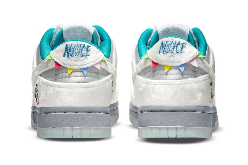 Nike Dunk Low Ice Silver White Holiday Embroidery Harbin International Ice and Snow Sculpture Festival