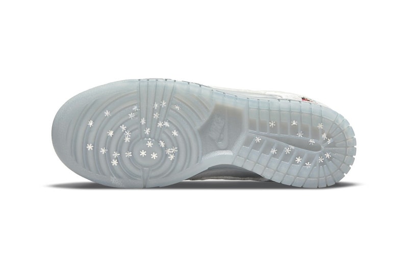 Nike Dunk Low Ice Silver White Holiday Embroidery Harbin International Ice and Snow Sculpture Festival