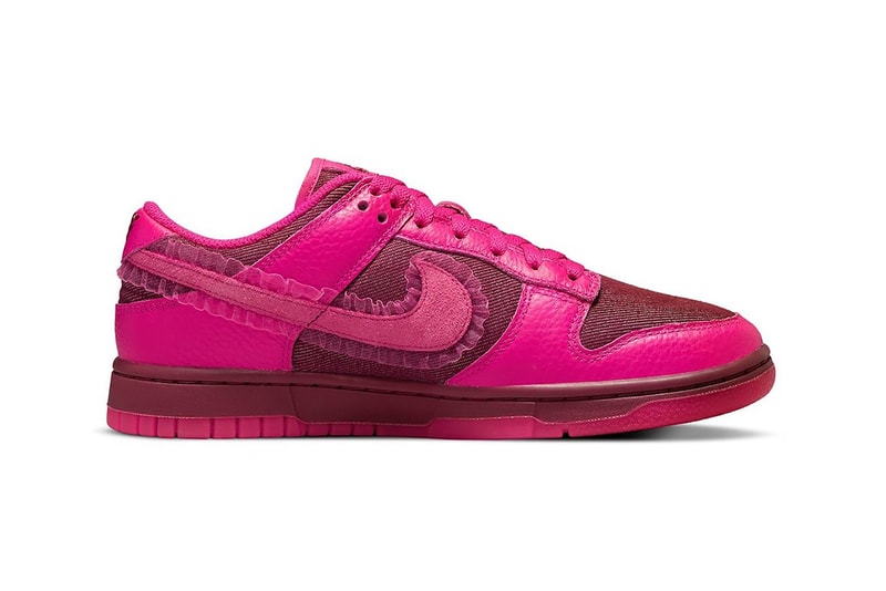 Nike Dunk Low Valentines Day 2022 Team Red Pink Prime Footwear Womens Sneakers Shoes Kicks