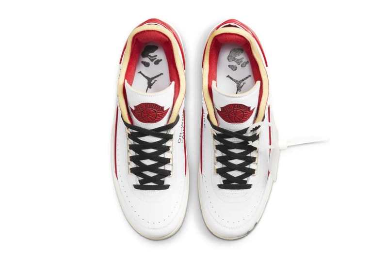 Off-White Virgil Abloh Jordan 2 White/Red Wings Logo Collaboration Release Date