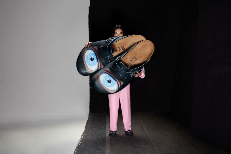 Opening Ceremony Birkenstock Boston Clogs Rene Magritte The False Mirror Art SHoes