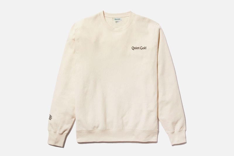 Quiet Golf Typeface Crewneck Sweater