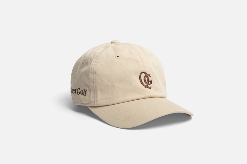 Quiet Golf Logo Cap Hat Beige