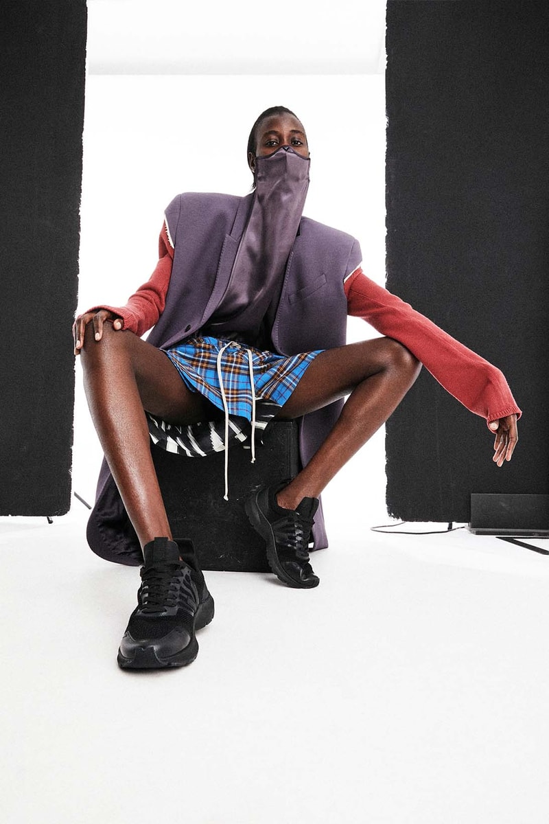Rick Owens Veja Sneaker Collaboration Black Red T-Shirt