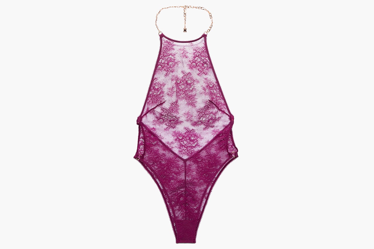 Rihanna savage x fenty releases three new holiday collections tartan sleep and shine chantilly lace lingerie bras underwear teddies hooded onesies pajama pants 