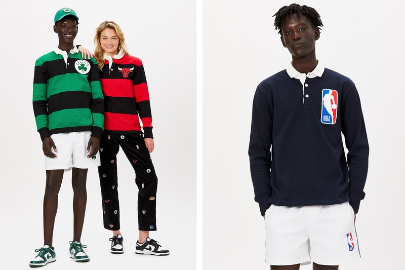 Rowing Blazers NBA Second Collection Collaboration Rugby Jersey Pants Shorts Boston Celtics Chicago Bulls