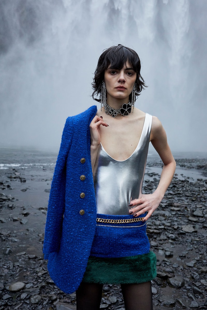 Saint Laurent Holiday Collection 2021 Winter Metallic Bodysuit