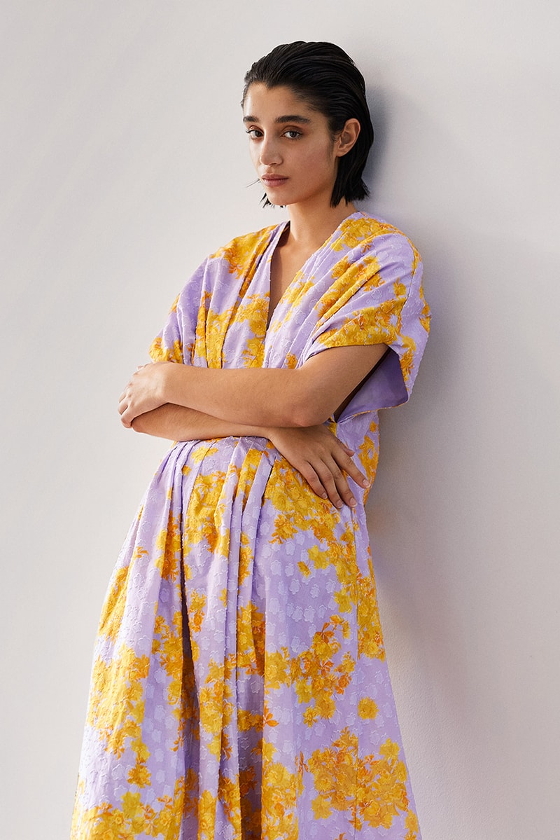 stine goya pre fall 2022 julienne dress wild wallpaper print