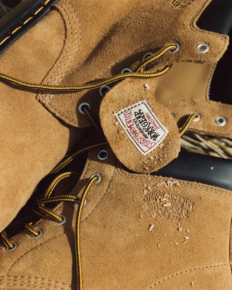 Stussy Dr. Martens 6 Eye Boot Collaboration Tongue Tag