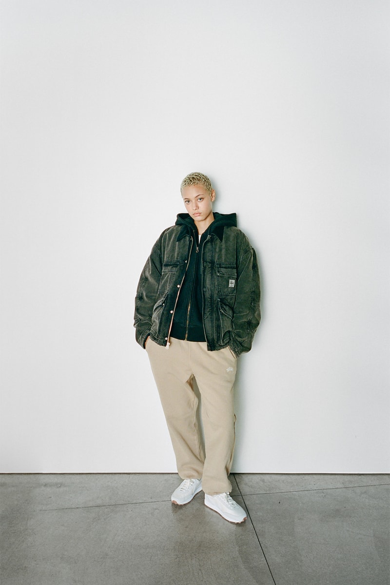stussy holiday 2021 collection jacket hoodie sweatpants
