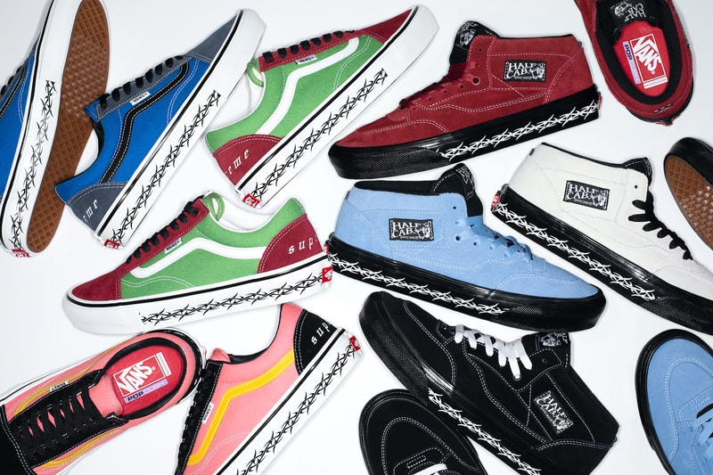 Supreme Vans Half Cab Old Skool Collaboration Sneakers Footwear Kicks Shoes