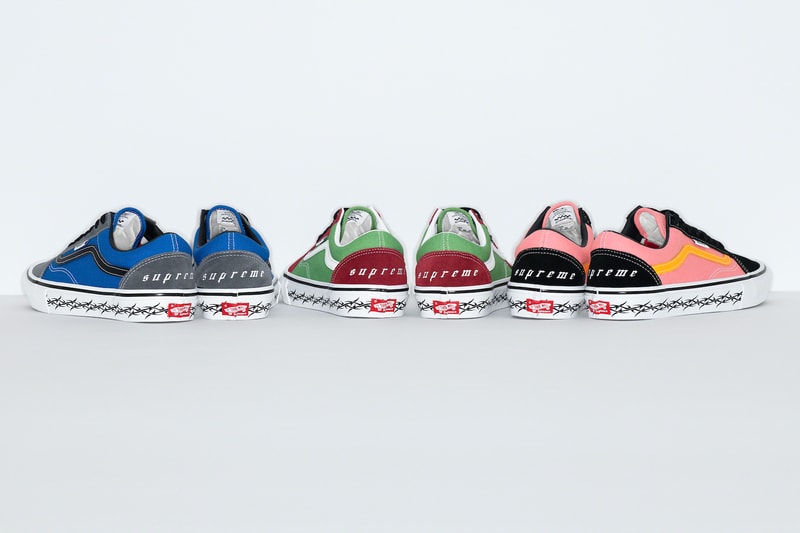 Supreme Vans Half Cab Old Skool Collaboration Sneakers Footwear Kicks Shoes