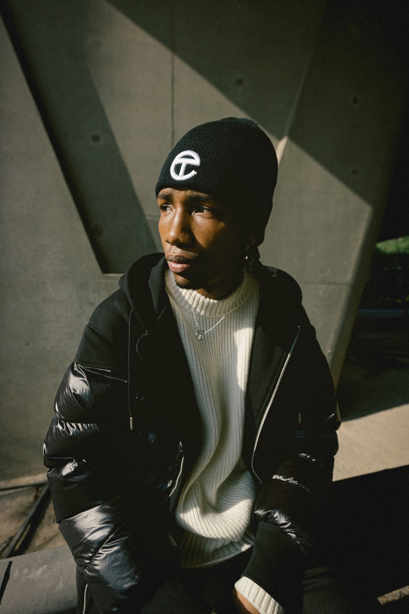 telfar moose knuckles hbx collaboration puff jacket sweatpant shopper beanie