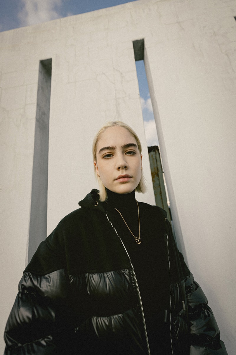telfar moose knuckles hbx collaboration puff coat necklace